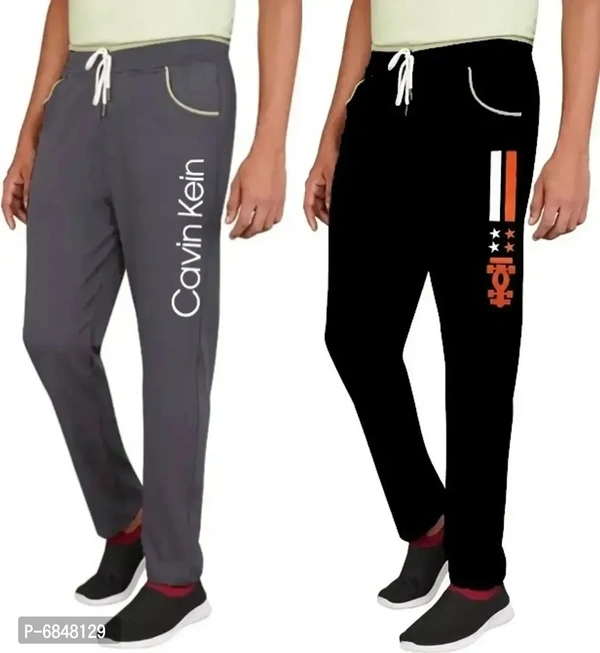 Men Cotton Blend Streachable Trackpant Combo Pack Of 2 - 30