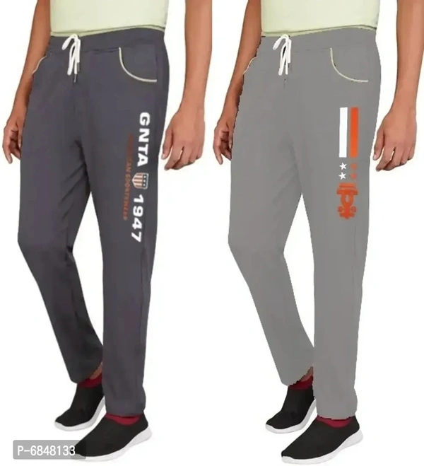 Men Cotton Blend Streachable Trackpant Combo Pack Of 2 - 32