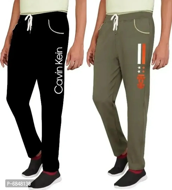 Men Cotton Blend Streachable Trackpant Combo Pack Of 2 - 32