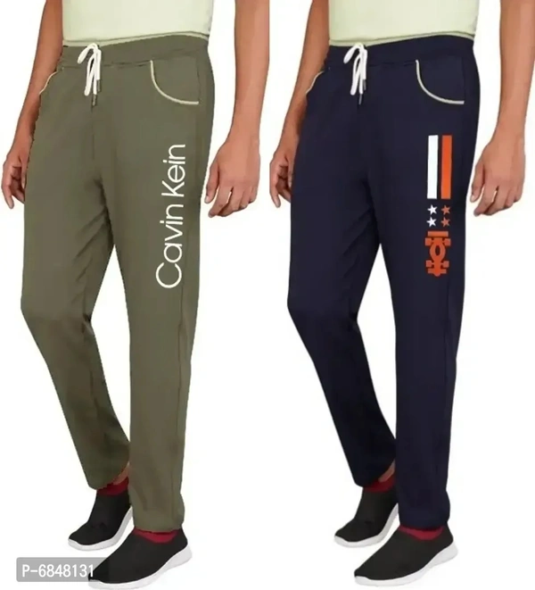 Men Cotton Blend Streachable Trackpant Combo Pack Of 2 - 32