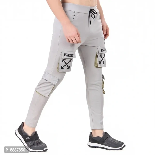 Men Trendy Cotton Drifit Lycra 4Way Trackpant - 30
