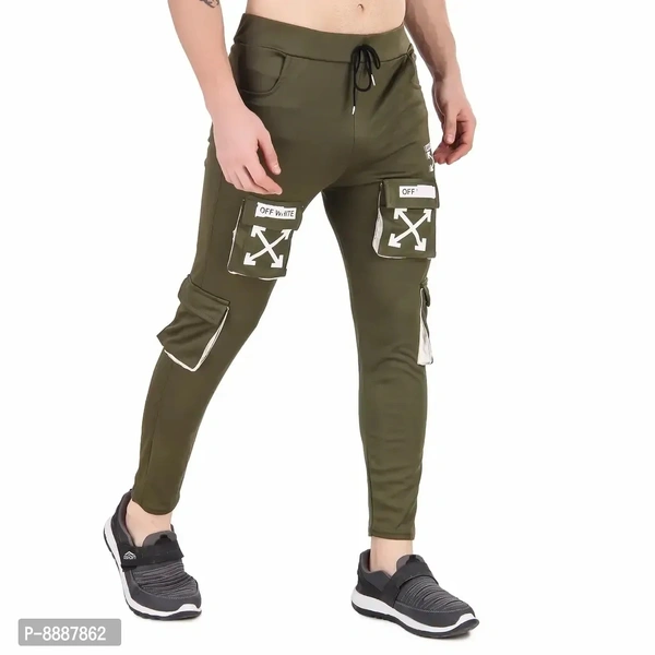 Men Trendy Cotton Drifit Lycra 4Way Trackpant - 26