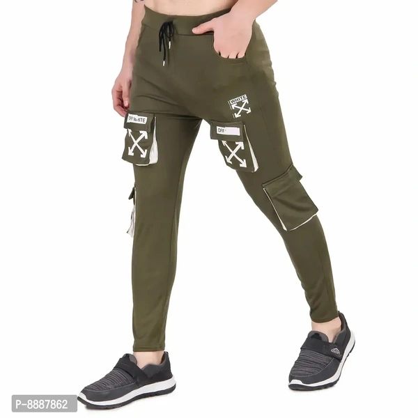Men Trendy Cotton Drifit Lycra 4Way Trackpant - 28