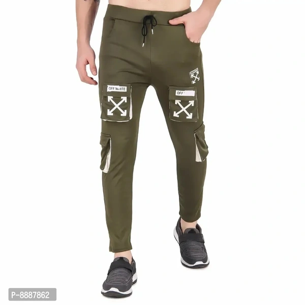 Men Trendy Cotton Drifit Lycra 4Way Trackpant - 32