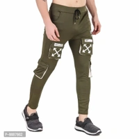 Men Trendy Cotton Drifit Lycra 4Way Trackpant - 32