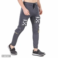 Men Trendy Cotton Drifit Lycra 4Way Trackpant - 30