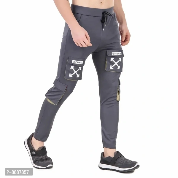 Men Trendy Cotton Drifit Lycra 4Way Trackpant - 36