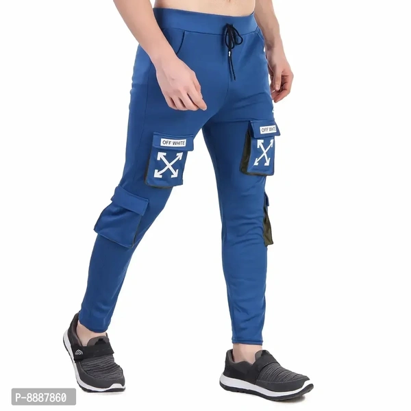 Men Trendy Cotton Drifit Lycra 4Way Trackpant - 32