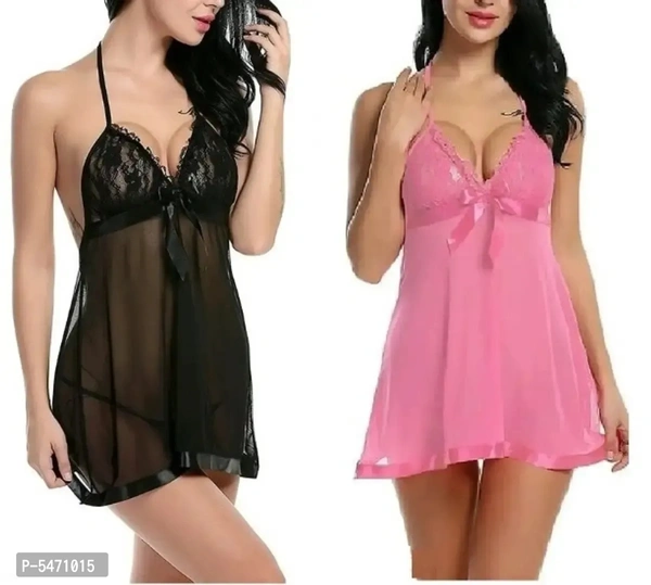 Baby Doll Nightwear Combo of 2 for Women
