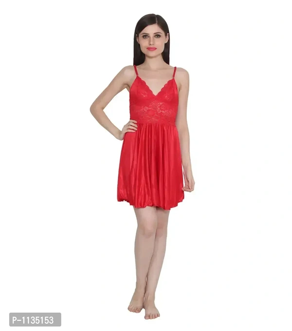 Women's Satin Nightwear Babydoll Dress Pack of 2 - XL