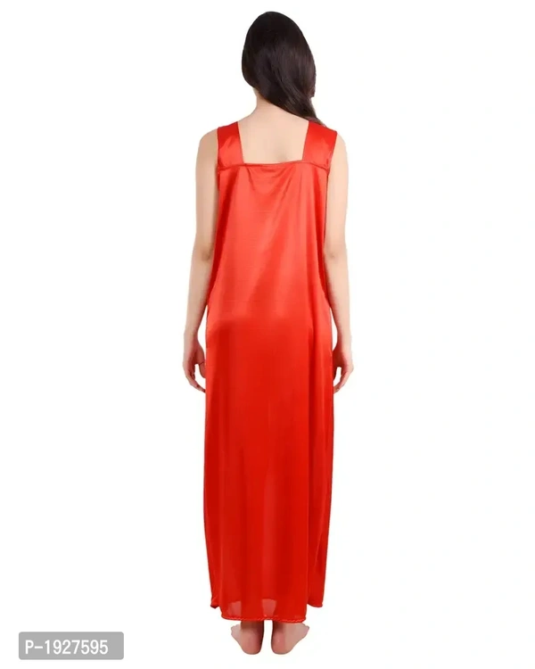 Pack Of 2 Multicoloured Satin Robe Gown