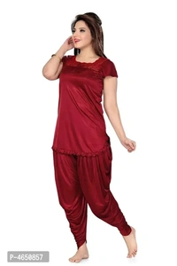 Multicoloured Satin Lounge Set