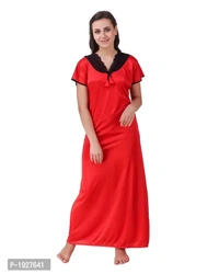 Pack Of 2 Multicoloured Satin Robe Gown