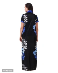 Pack Of 2 Floral Print Satin Robe Gown