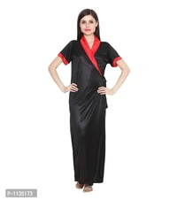 Women's Satin Nightwear Babydoll Dress Pack of 2 - S