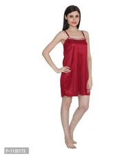 Women's Satin Nightwear Babydoll Dress Pack of 2 - L