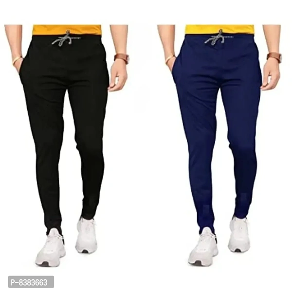 KAFF Men's Slim Fit Polyester Blend Track Pant - L