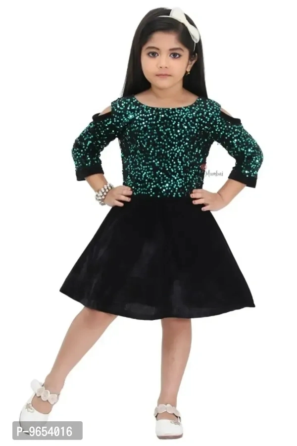 Stylish Girls Cotton Blend Dress - 3-4 Years