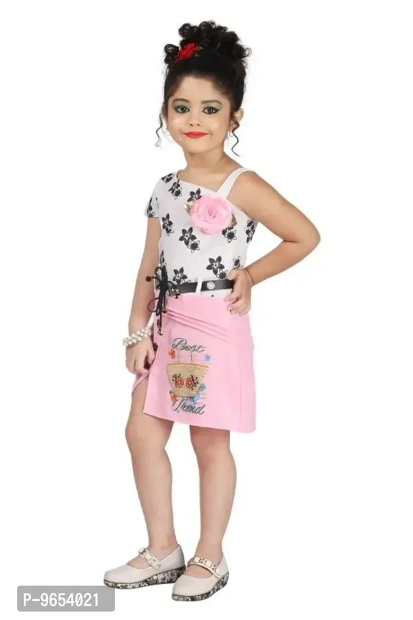 Stylish Girls Cotton Blend Dress - 4-5 Years