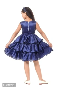 Stone Embellished Navy Blue Frock - 4-5 Years