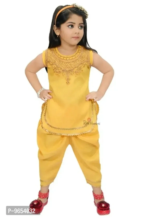 Stylish Girls Cotton Blend Dress - 3-4 Years