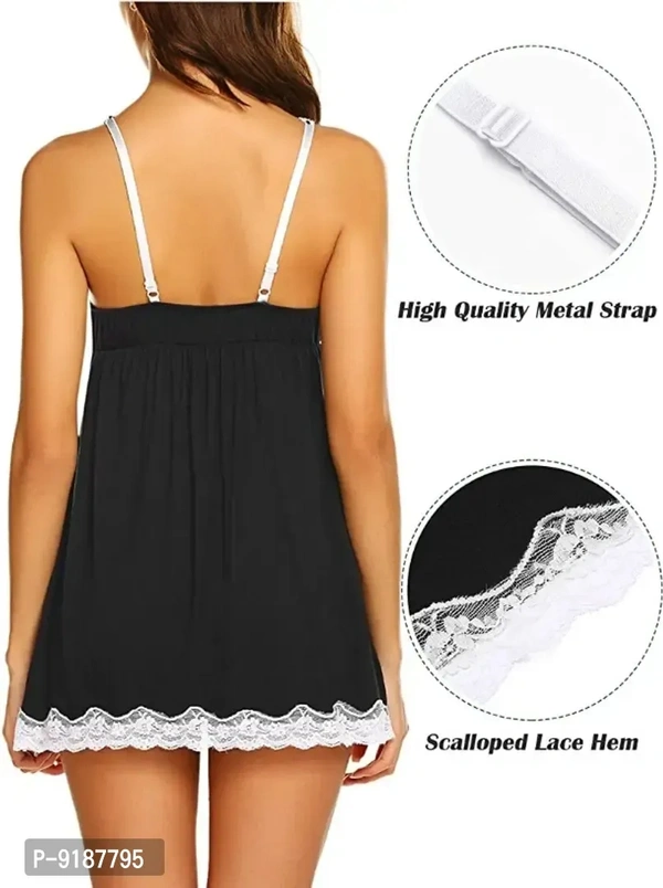 Adorable Women Attractive Baby dolls Dresses Nightwear Sexy Night Dresses Free Size (28 to 36 Inch)