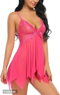 Women sexy Baby doll nighty bridal lingerie set free size