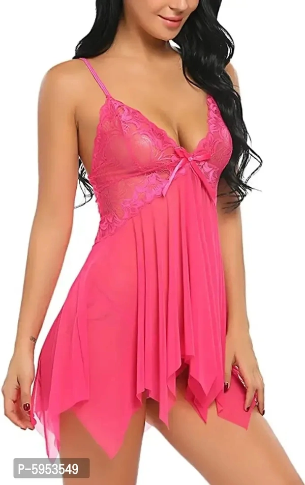 Women sexy Baby doll nighty bridal lingerie set free size