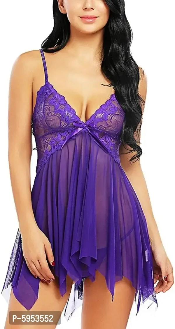 Women sexy Baby doll nighty bridal lingerie set free size