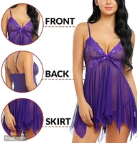Women sexy Baby doll nighty bridal lingerie set free size