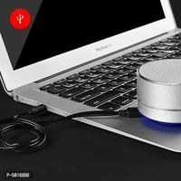 A10 Mini Wireless Bluetooth Stereo Speakers Metal Body With Led Light