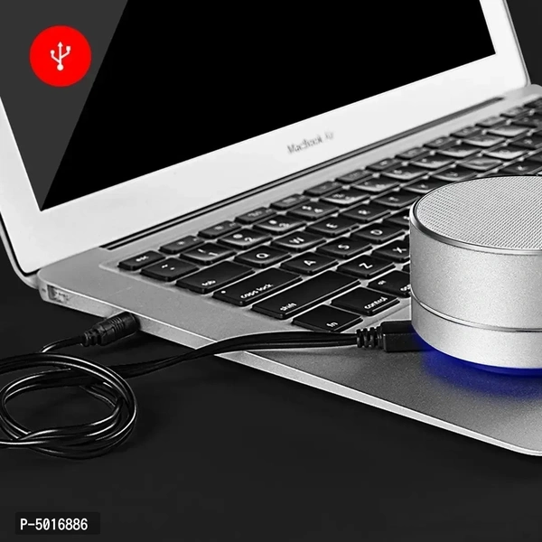 A10 Mini Wireless Bluetooth Stereo Speakers Metal Body With Led Light