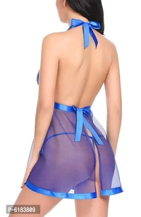 LPL Womens Polyamide, Spandex and Lace Plain Above knee Babydoll
