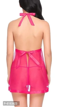 LPL Womens Polyamide, Spandex and Lace Plain Above knee Babydoll