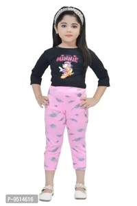 Stylish Fancy Cotton Blend Dresses For Kids Girls - 3-4 Years