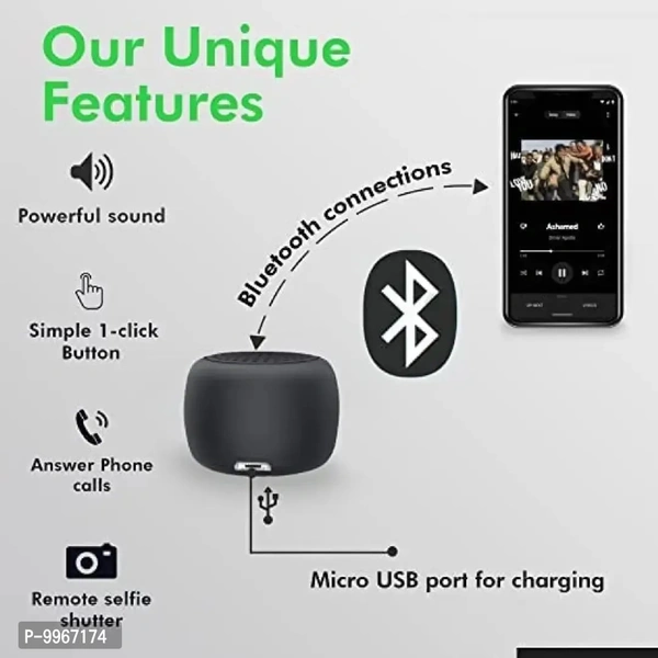 JBL High Quality Small body Big sound smart Mini Boost Bluetooth Speaker 5.0 Bluetooth Speaker(Black).... - This item is non returnable