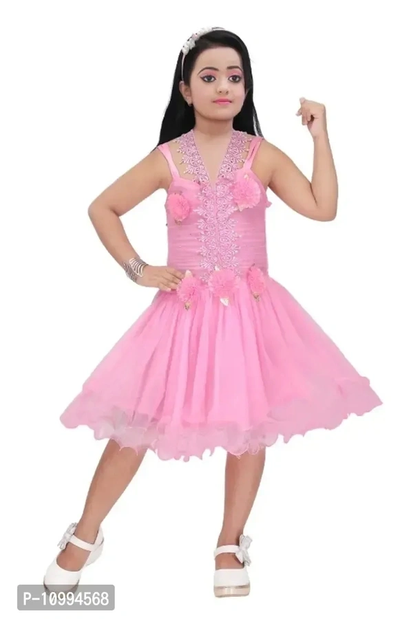 Girls knee length party dress - 6-7 Years