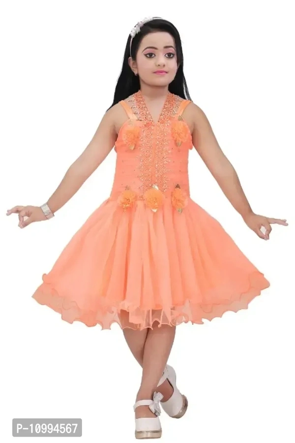 Girls knee length party dress - 7-8 Years