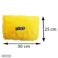 Love Yellow Stuffed Cushion | For New Born Baby, Small Kids, Boys, Girls, Valentines Day, Girl friend, Boy friend | Best Can be used for Home Decor - Pack of 2