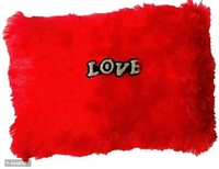 Love Red Stuffed Cushion | For New Born Baby, Small Kids, Boys, Girls, Valentines Day, Girl friend, Boy friend | Best Can be used for Home D&eacute;cor - Pack of 2