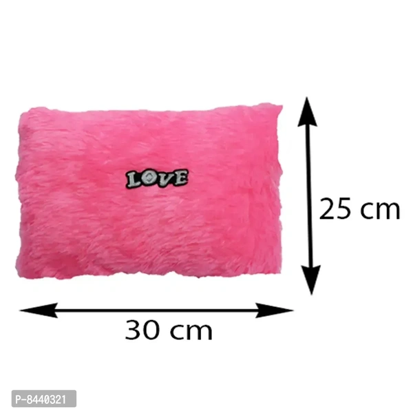 Love Pink Stuffed Cushion | For New Born Baby, Small Kids, Boys, Girls, Valentines Day, Girl friend, Boy friend | Best Can be used for Home Decor - Pack of 2Size: 