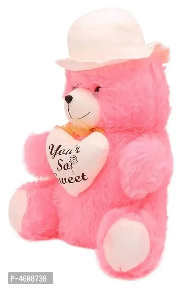Creative Pink with Cap Teddy Bear Soft Toy - 30Cm