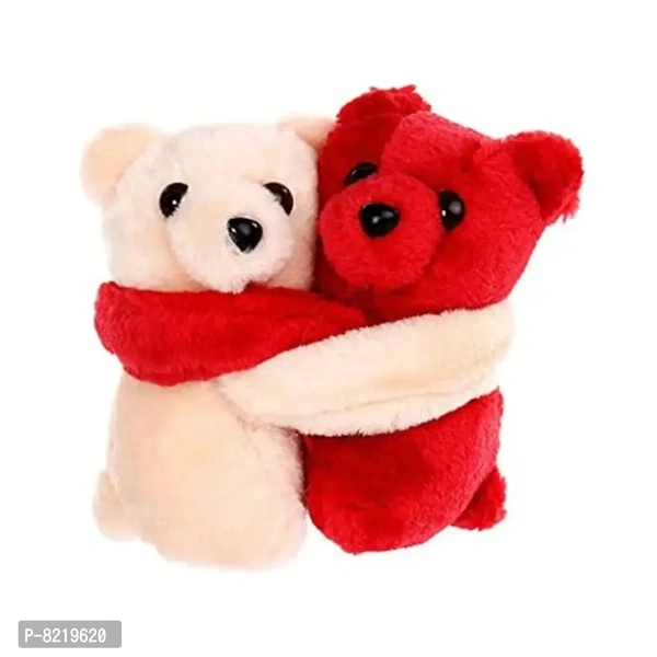 Tickles Red and Cream Teddy Stuffed Soft Plush Toy Kids Birthday 11 cm
