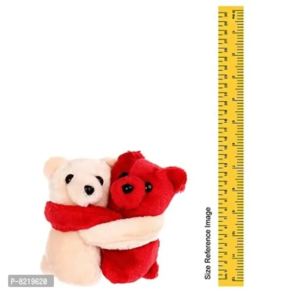 Tickles Red and Cream Teddy Stuffed Soft Plush Toy Kids Birthday 11 cm
