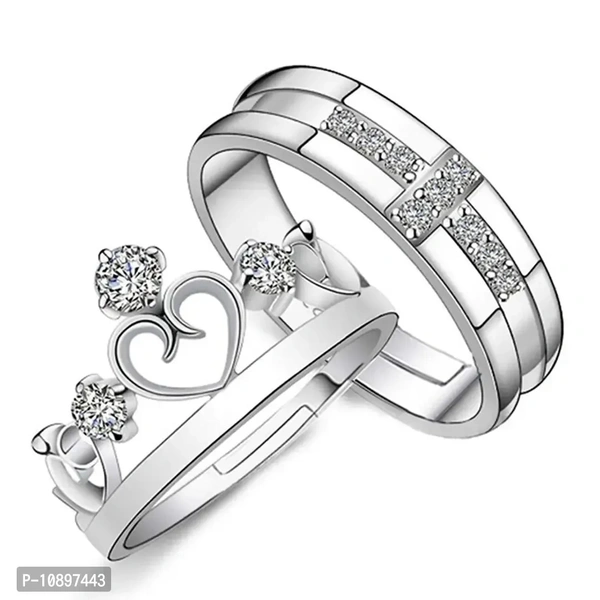Trendy Adjustable Valentine Gift Proposal Ring Set