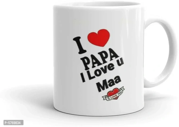 Stylish Designer Ceramic Printed Coffee Mug For Gift (325 ml)
