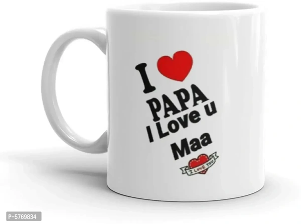 Stylish Designer Ceramic Printed Coffee Mug For Gift (325 ml)