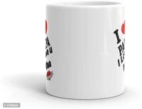 Stylish Designer Ceramic Printed Coffee Mug For Gift (325 ml)