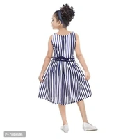 DIGIMART Girl's A-Line Knee Length Dress (_Blue_8-9 Years) - 4-5 Years