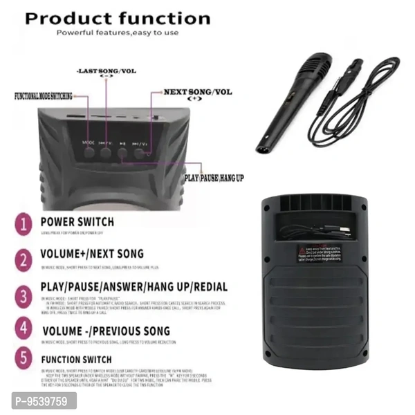 WS-03 Karaoke mic amplifier Sound Box Mini home theatre wireless bass Woofer with Super Bass Portable Wireless subwoofer Sound Box system
